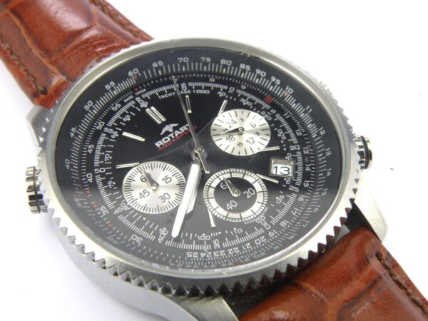Men's Rotary Aquaspeed Chronograph Black Dial GS00101-04 - 100m