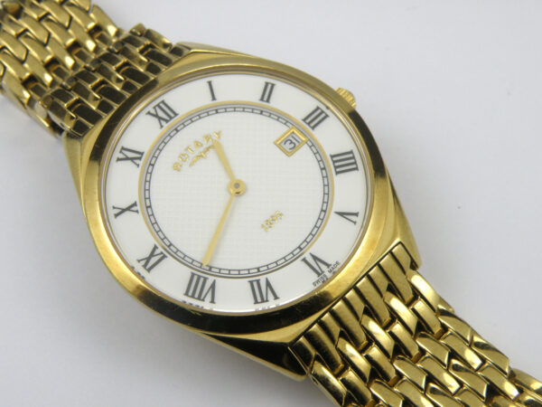 Men's Rotary Gold Quartz Watch Ultraflach GB08002/01 - 100m