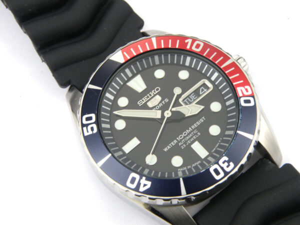 Mens Seiko 5 Pepsi Automatic Watch 7S36-03C0 - 100m
