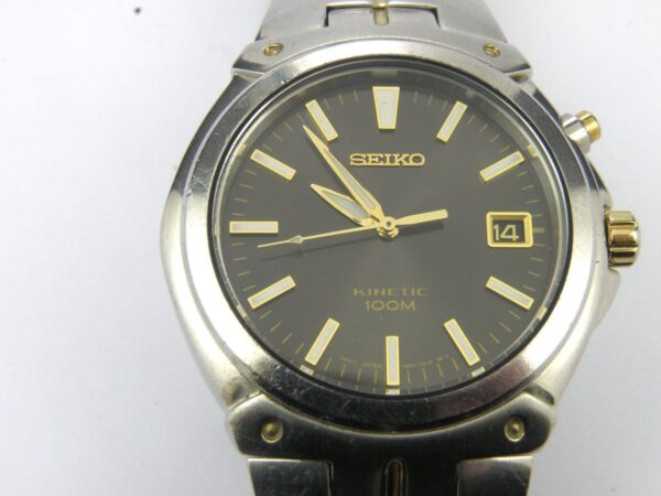 Mens Seiko Kinetic Watch 5M62-0A20 - 100m