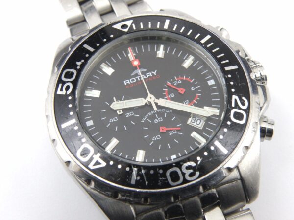 Rotary AGB00013/C/04 Gents White Case Chrono Divers Watch - 100m